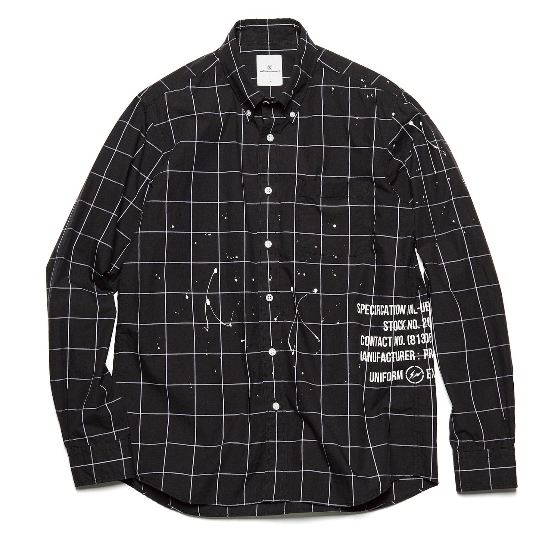 SOPH. | DRIPPING MIL B.D SHIRT(4 BLACK):