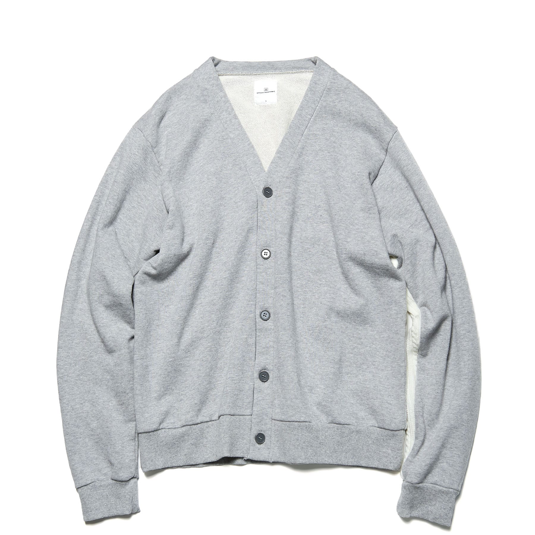 SOPH. | SLEEVE PANELED SWEAT CARDIGAN(2 GRAY):