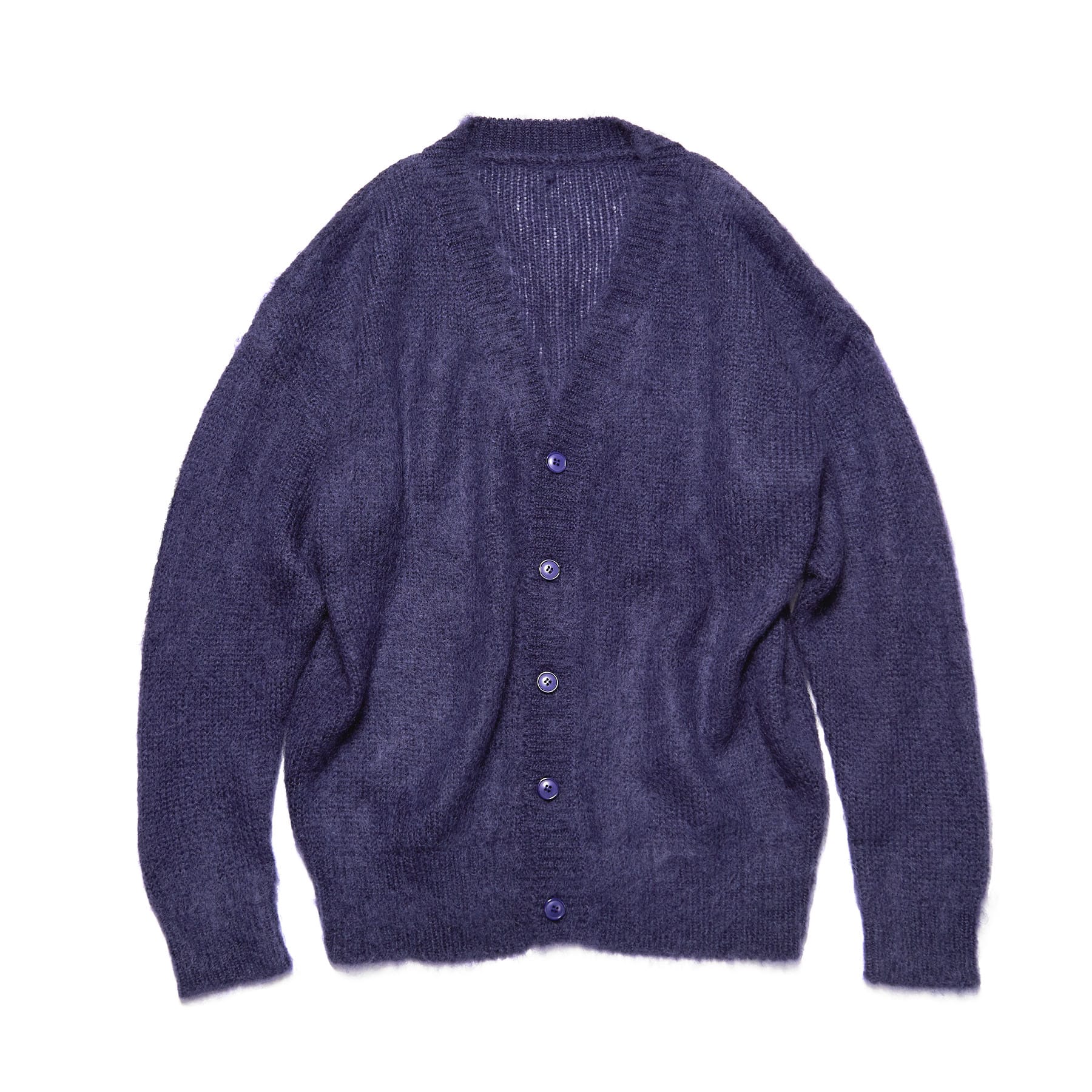 MOHAIR KNIT CARDIGAN(2 PURPLE) - SOPH.