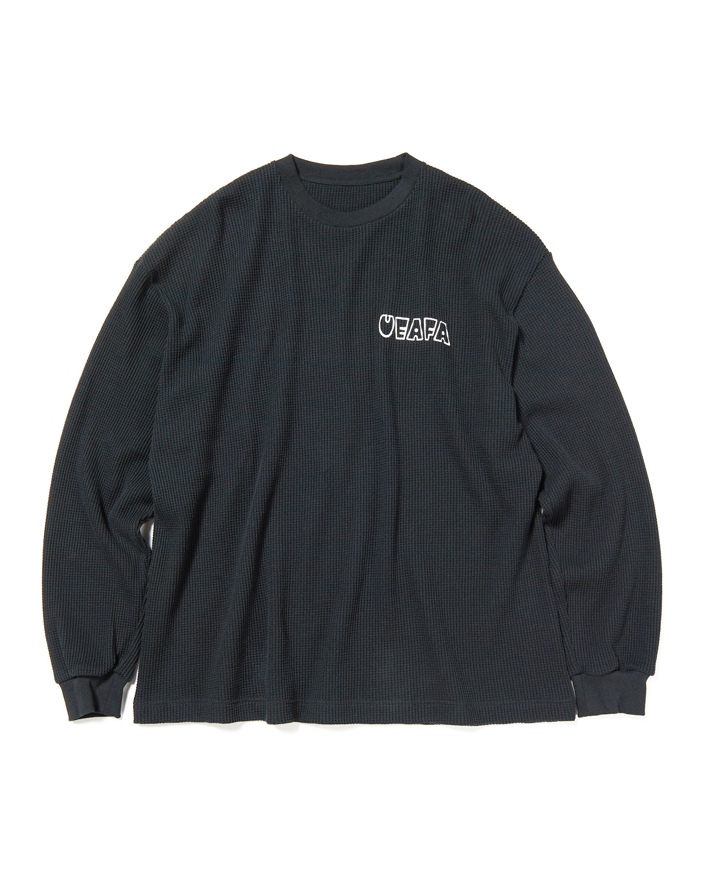 SOPH. | UEAFA WAFFLE L/S BAGGY TEE(2 BLACK):