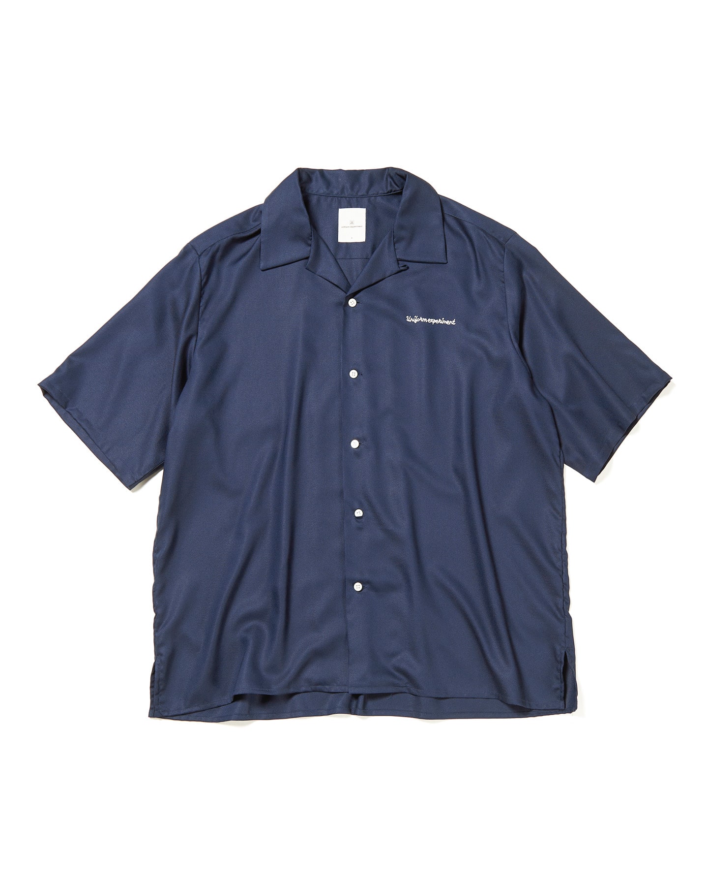 SOPH. | WASHABLE RAYON OPEN COLLAR SHIRT(4 NAVY):