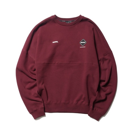 SOPH. | STAR APPLIQUE TEAM CREWNECK SWEAT(M BORDEAUX):