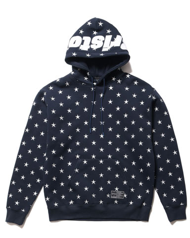 SOPH. | ALL OVER STAR SWEAT HOODIE(M BLACK):