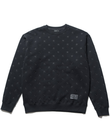 SOPH. | ALL OVER STAR CREWNECK SWEAT(M BLACK):