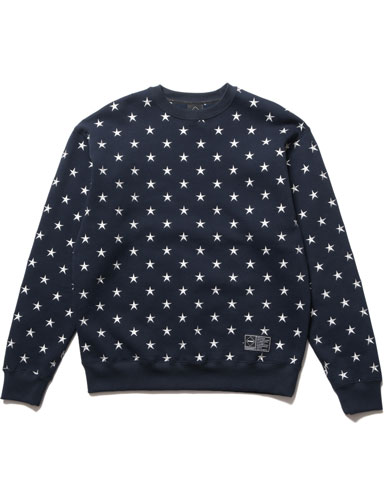 SOPH. | ALL OVER STAR CREWNECK SWEAT(M BLACK):