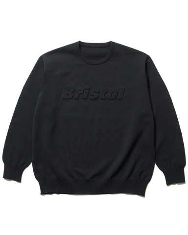 SOPH. | AUTHENTIC LOGO CREWNECK KNIT(M BLACK):