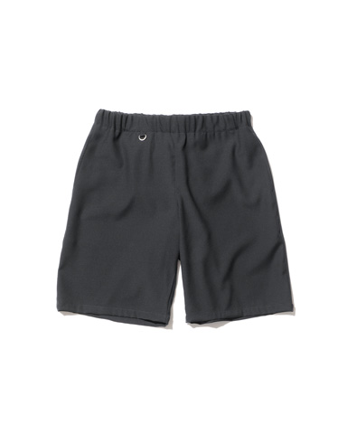 SOPH. | SUPER BLACK WOOL EASY SHORTS(M BLACK):