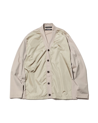 SOPH. | LIMONTA NYLON S/S OPEN COLLAR BAGGY SHIRT(M BEIGE):