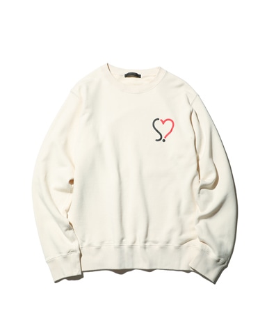 SOPH. | HEART CREWNECK SWEAT(M BLACK):