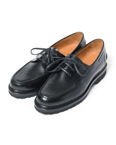 SOPH. | LEATHER BOAT SHOES(26cm BLACK):