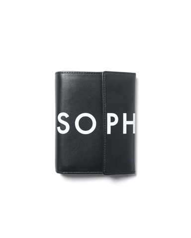 SOPH. | SOPHNET. LOGO LEATHER WALLET(FREE BLACK):