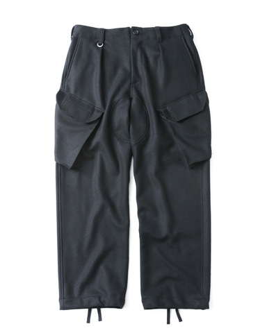 SOPH. | LIGHT MELTON CARGO PANTS(M BLACK):