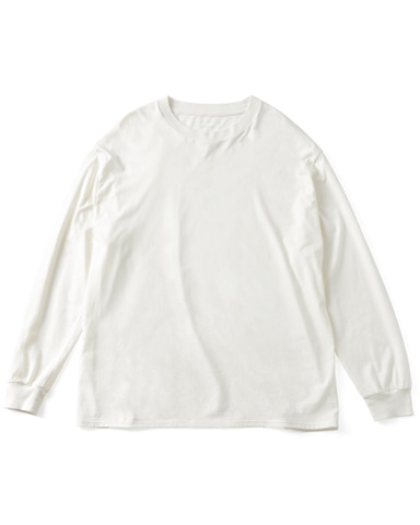 SOPH. | SUPIMA CASHMERE L/S BAGGY TEE(S WHITE):