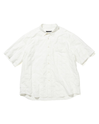 SOPH. | SHEER CHECK S/S SHIRT(M WHITE):