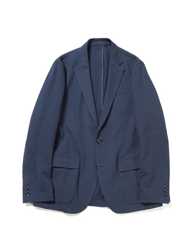 SOPH. | HIGH GAUGE WAVE STRIPE STANDARD 2BUTTON JACKET(M NAVY):