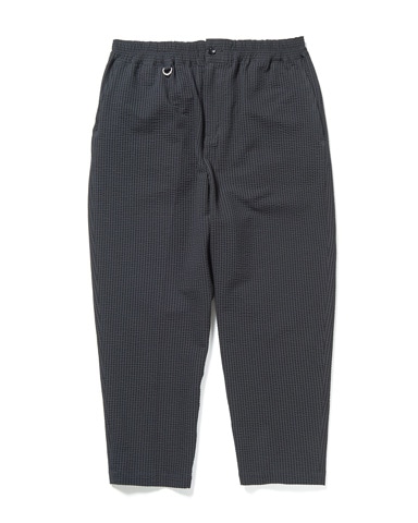 SOPH. | HIGH GAUGE WAVE STRIPE CROPPED TAPERED EASY PANTS(M NAVY):