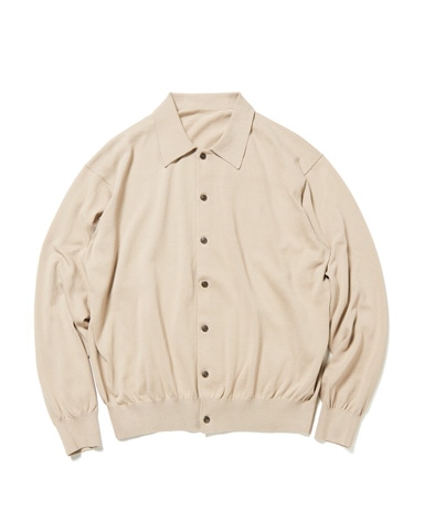 SOPH. | KNIT POLO CARDIGAN(M BEIGE):