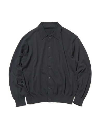 SOPH. | KNIT POLO CARDIGAN(M BLACK):