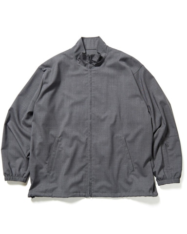 SOPH. | WOOL TROPICAL STAND COLLAR JACKET(M CHARCOAL GRAY):