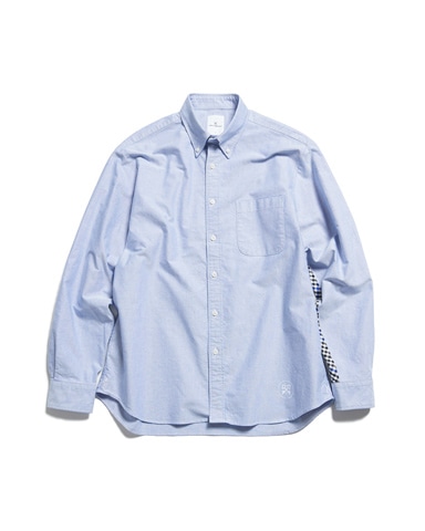 SOPH. | SLEEVE PANELED B.D BIG SHIRT(3 NAVY):