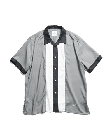 SOPH. | WASHABLE RAYON S/S OPEN COLLAR SHIRT(3 GRAY):