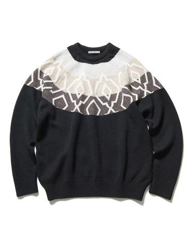 SOPH. | NORDIC CREWNECK SWEATER(2 BLACK):